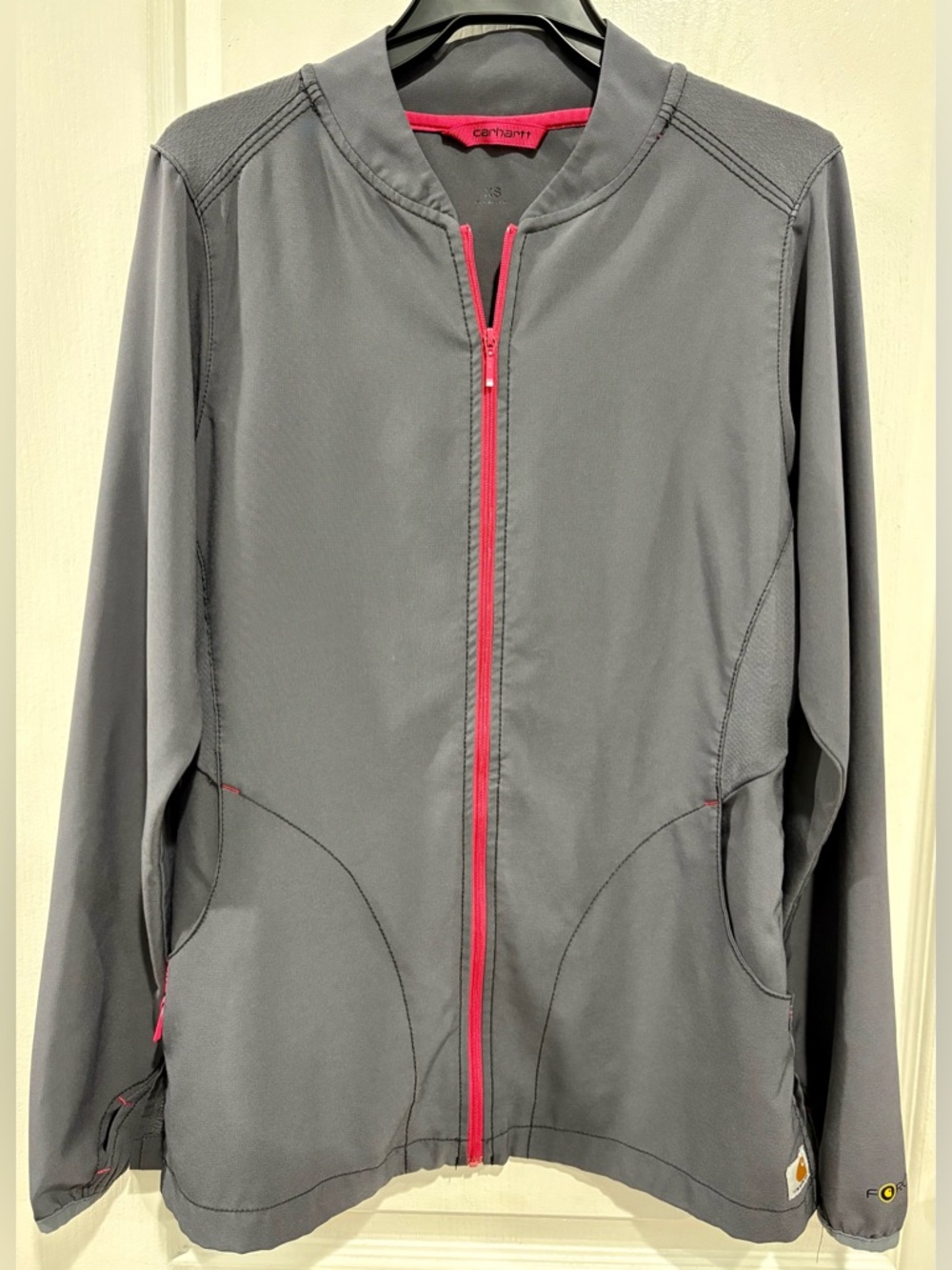Carhartt Women's XS Gray Pink Lightweight Jacket Solid Pattern